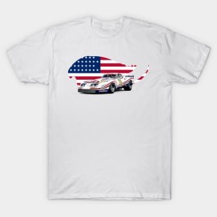 Vintage Race C3 USA Print T-Shirt